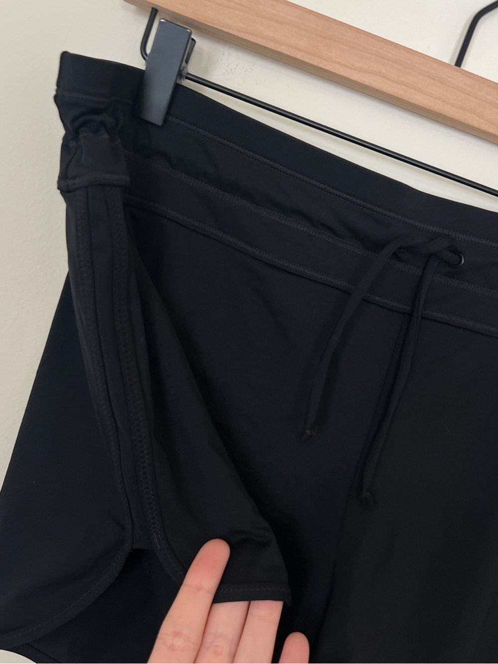 Athleta Black High Rise Full Coverage Surge Swim Shorts - Picture 3 of 6